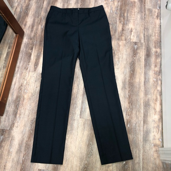 BOSS Hugo Boss Tamea 13 dark navy blue wool trousers dress pants NWT Size 4 - Picture 2 of 9